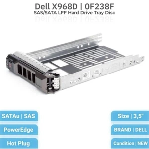 DELL F238F CADDY R-SERIES 3.5" Hot-Swap HDD X968D SAS/SATA PowerEdge Gen11 Gen13 - Afbeelding 1 van 1