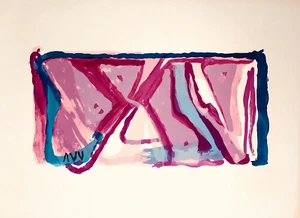 Bram Van Velde lithographie originale sur velin signée art abstrait cobra art - Picture 1 of 1