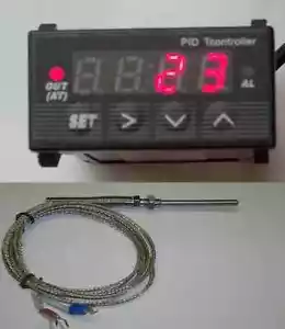 Mini Compatto Controller Temperatura PID Digitale 1/32 Din °C°F 12V + Sensore 1000K - Foto 1 di 1
