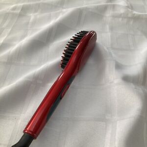 Hair Comb Straightening Brush Straightener- Red Hair Beard Tested Working