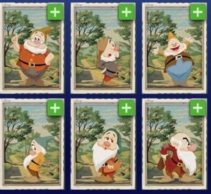 [DIGITAL] Topps Disney Seven Dwarf (14 Cards) + Pinocchio (38 Cards) 52 Card Lot - Bild 1 von 2