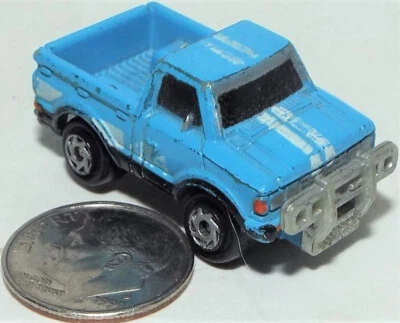 Small Micro Machine Datsun Pickup truck in Light Blue (NO Roll Bar ) - Image 1 of 3