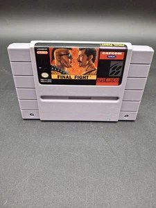 Cartucho de juego auténtico Final Fight Super Nintendo SNES probado funcionando - Imagen 1 de 7