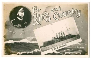 HMS EUROPA - ROYAL NAVY CRUISER - Picture 1 of 2