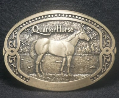 XD15152 * NOS * 复古 20 世纪 70 年代 * * * 平马 * * * 动物饲养男式皮带扣 — 第 1/2 张图片