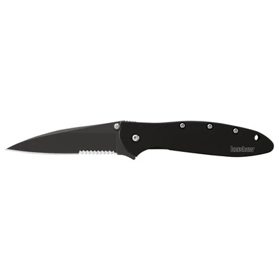 Kershaw Knives Leek 1660CKTST Black Serrated 14C28N Stainless Pocket Knife - Image 1 of 3