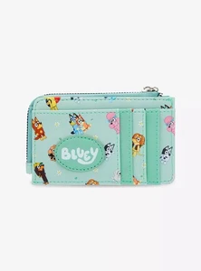 Bluey Cardholder ID Zip Wallet (blue heeler puppy dog Cartoon Character) - Picture 1 of 3