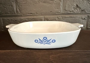 VTG Corning Ware Blue Cornflower P-9-B Casserole MCM 1960s Retro Baker 8" No Lid - Picture 1 of 10