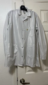 White Red Kap Lab Coat Unisex Adult S - Picture 1 of 3