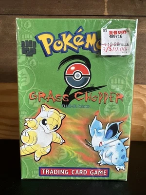 Pokémon TCG Grass Chopper Base Set 2 Theme Deck SEALED Wizards of The Coast 1999 - Image 1 of 4