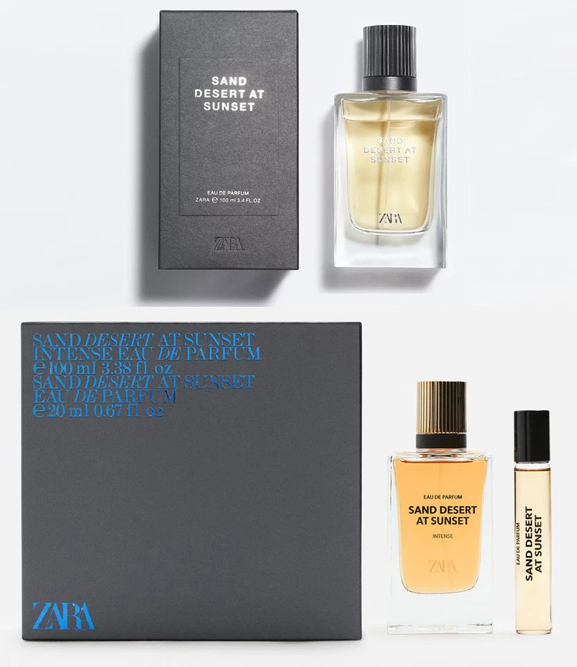 ZARA Sand Desert at Sunset EDP Original 100ml + Intense 100ml + Travel Size 20ml - Image 1 of 1