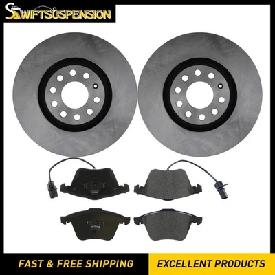 Kit de rotores de freno delanteros y pastillas de cerámica para Audi A4 2001 2002 2003 2004 2005 Foto 1 de 4