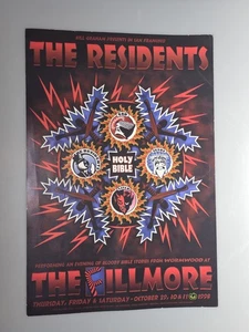 The Residents Wormwood Fillmore Poster F346 10/29-31/1998 - Bild 1 von 2