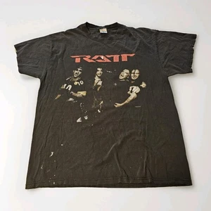 Vintage RATT Konzert Shirt 1999 World Tour Size Large Delta (Worn, Stains) - Bild 1 von 11