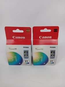 2 Canon Pixma 31 Color Ink Cartridges Tri-Color CL-31 New Sealed CL31 - Picture 1 of 4