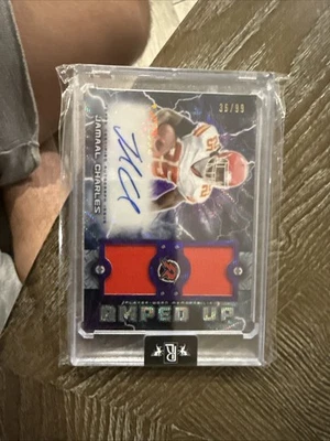 Topps Composite Jamal Charles Resurgence Amped Up Patch Auto /99 CHIEFS - Image 1 of 3