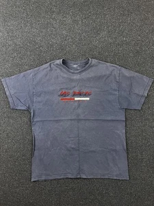Las Vegas Nevada Shirt Mens Large Blue Embroidered Graphic Casual Tee Souvenir - Picture 1 of 7