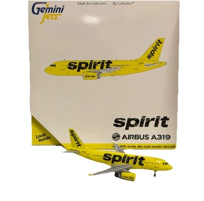 Gemini Jets 1:400 Spirit Airlines Airbus A319 N534NK tarifa desnuda GJNKS1456 Foto 1 de 4