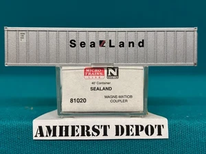 81020 Micro Trains Sealand 40' Container #1400353 N Scale New - Picture 1 of 2