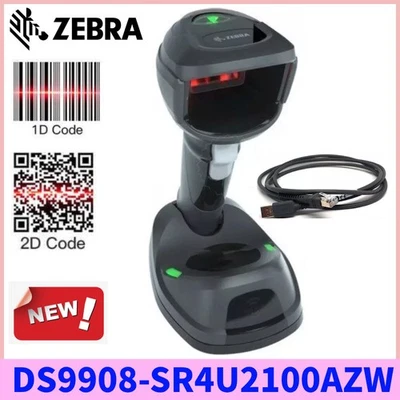 Zebra DS9908-SR4U2100AZW 1D/2D Imager Handheld Barcode Scanner With USB Cable - Image 1 of 4