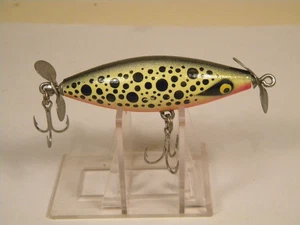 Vintage Bartley's SP Custom Wood Topwater Prop Crankbait Köder - Bild 1 von 3