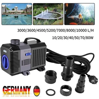 FOREVER SPEED Teichpumpe Super ECO CTP Bachlaufpumpe Filterpumpe WasserPumpe 3000-12000L/H DE