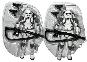 Star Wars IMPERIAL EVO TROOPER 3.75" Figure LOT of 2 Force Unleashed Sith TRU - Picture 1 of 10