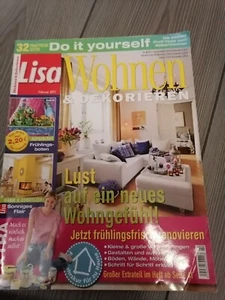Deko Garten Wohnzeitschrift LISA WOHNEN & DEKORIEREN 2/2011 - Bild 1 von 1