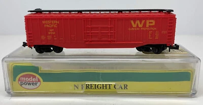 Model Power 50' Box Car Train #3090 Western Pacific WP #61051 N Scale - Image 1 of 4