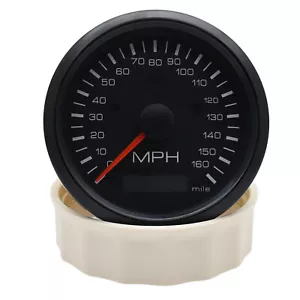 85mm GPS Speedometer Gauge 0-160mph for Motorcycles Boat Car Truck Waterproof - Picture 1 of 11