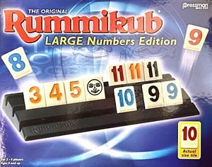 Piezas de juego de repuesto individuales Rummikub edición de número grande prensa - Imagen 1 de 3