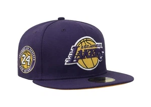 New Era 59Fifty Men Cap Los Angeles Lakers Kobe Legends Purple Collectable Hat - Picture 1 of 6