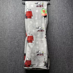 Peanuts /Snoopy Christmas Plush Throw Blanket Berkshire VelvetLoft Snoopy 50x70 - Picture 1 of 10