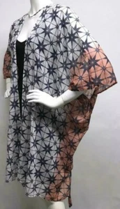 ROBERTA ROLLER RABBIT Beach Shrug DIP DYED Poncho Swim Cover Up Tunic Top OS  - Picture 1 of 4