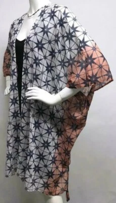 ROBERTA ROLLER RABBIT Beach Shrug DIP DYED Poncho Swim Cover Up Tunic Top OS  - Image 1 of 4