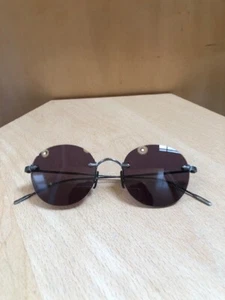 OLIVER PEOPLES Keil Pewter Rimless Metal Round Lilac Small Glasses Sunglasses - Picture 1 of 11