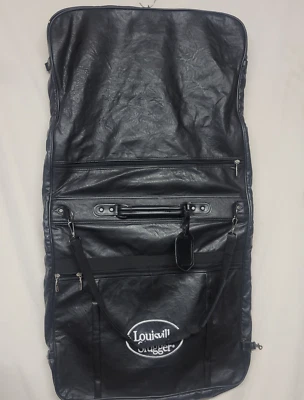 LOUSIVILLE SLUGGER Garment Weekender / Travel / Sports Bag Black Leather - Image 1 of 4