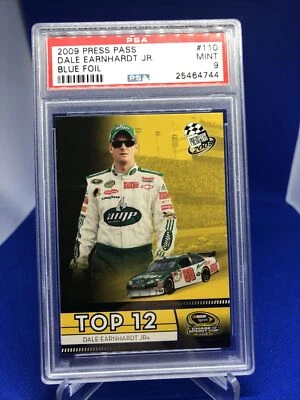2009 Press Pass Dale Earnhardt Jr. Top 12 Chase Blue Foil PSA 9 POP ONE NASCAR  - Image 1 of 4