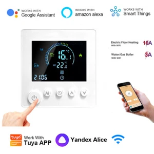 Tuya WiFi Smart Thermostat Water/Heating/Gas Boiler Remote Controller For Alexa - Picture 1 of 23