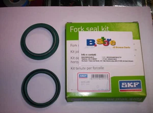 KIT PARAOLIO PARAPOLVERE FORCELLA SKF WP 48 mm KTM 150 XC 200 250 300 EXC 08-15 - Foto 1 di 1