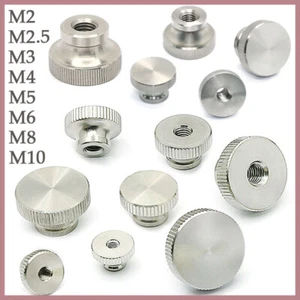Rändelmuttern Edelstahl Stellmuttern Hohe Form Daumenmuttern Werkzeugfrei M2~M10 - Picture 1 of 23