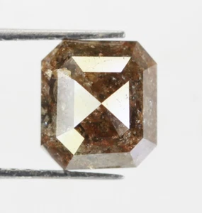 2.76 Carat Fancy Brown Diamond Natural Emerald Cut Loose Diamond for Ring - Picture 1 of 11