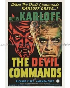 1941 The Devil Commands movie poster 8x10" print art prints for sale - Picture 1 of 5