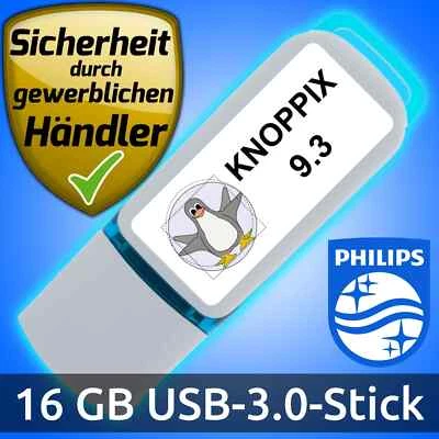 Knoppix 9.3 Linux Live-System 16GB USB-Stick Betriebssystem - Bild 1 von 4