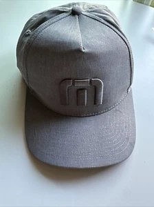 Travis Matthew Men's Hat Cap OSFA Adjustable Golf Grey Hat Flaw - Picture 1 of 12