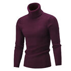 Mens Knitted Sweater Winter Warm Turtle Neck Jumper Pullover Casual Knitwear Top