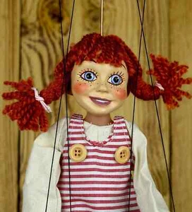 Marionette Mädchen - Handgefertigte Originalpuppe - Bild 1 von 3