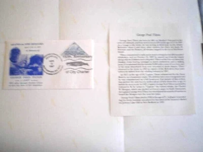 NEW BEDFORD MASSACHUSETTS SEAPEX-34     Captain Tilton  FDC +INFO SHEET - Image 1 of 4