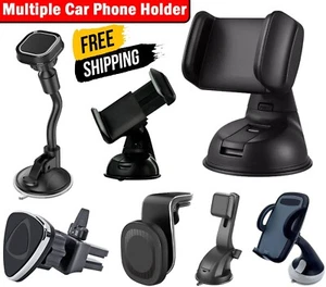 Universal Magnetic Car Phone Holders For All iPhone Google Huawei Xiaomi Samsung - Picture 1 of 27