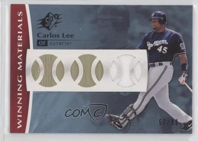 2008 SPx Winning Materials Baseball Die-Cut /99 Carlos Lee #WM-CL - Image 1 of 2